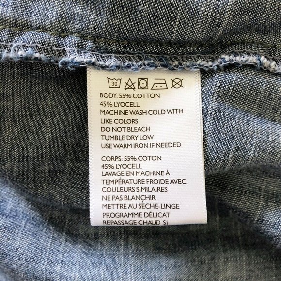 Staring At Stars Chambray Popover Shirt - Picture 7 of 7